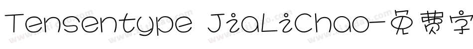 Tensentype JiaLiChao字体转换